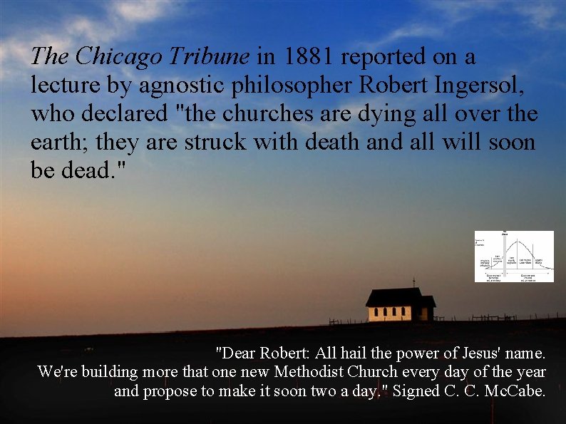 The Chicago Tribune in 1881 reported on a lecture by agnostic philosopher Robert Ingersol, The Chicago Tribune in 1881 reported on a lecture by agnostic philosopher Robert Ingersol,