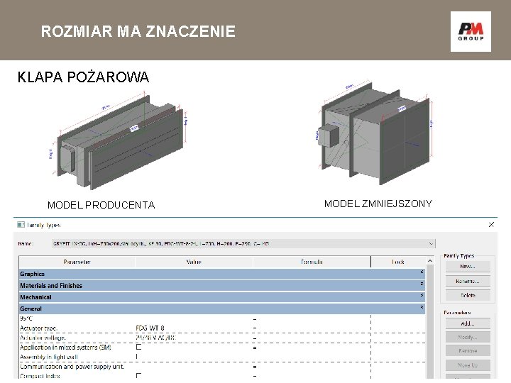 ROZMIAR MA ZNACZENIE KLAPA POŻAROWA MODEL PRODUCENTA MODEL ZMNIEJSZONY 8 