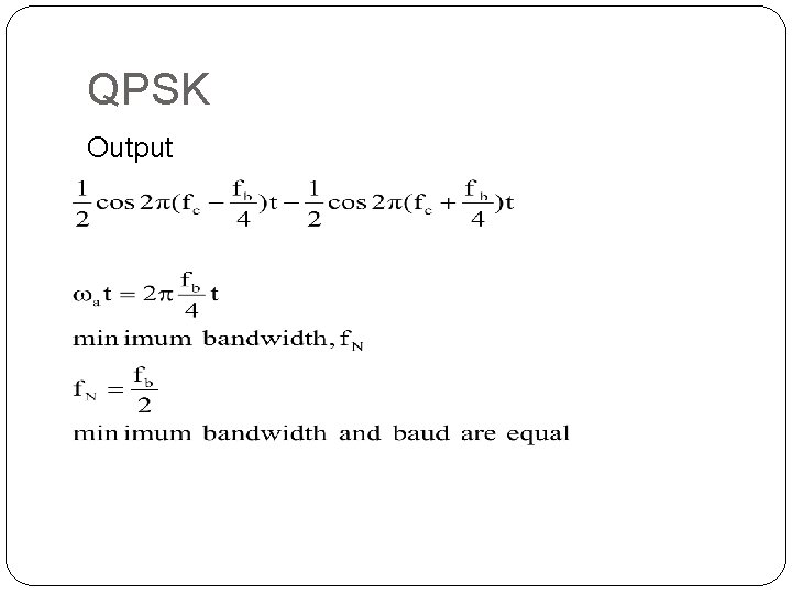 QPSK Output 