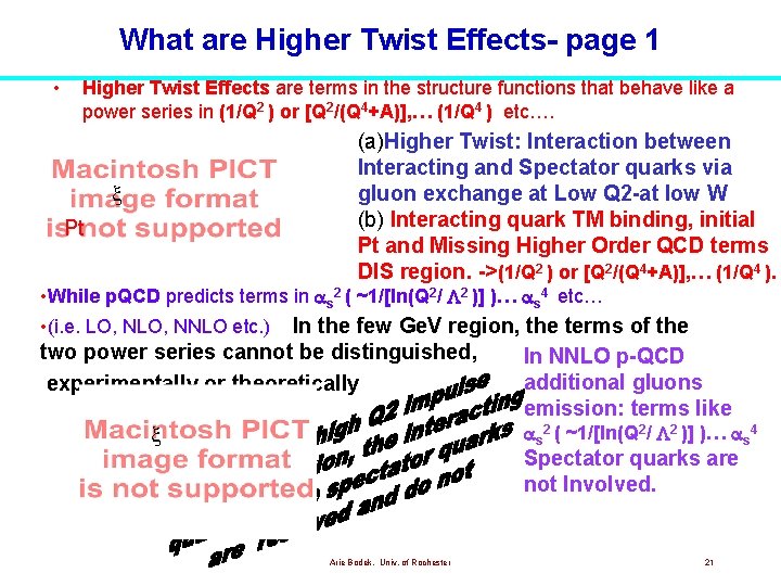 What are Higher Twist Effects- page 1 • Higher Twist Effects are terms in What are Higher Twist Effects- page 1 • Higher Twist Effects are terms in