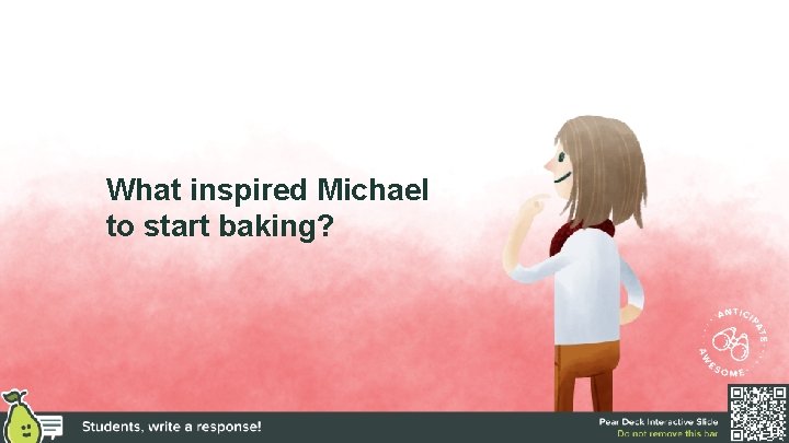What inspired Michael to start baking? 
