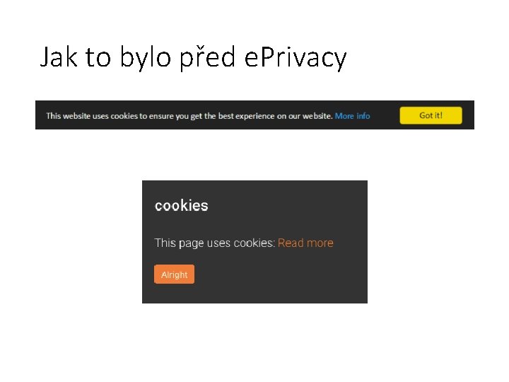 Jak to bylo před e. Privacy 