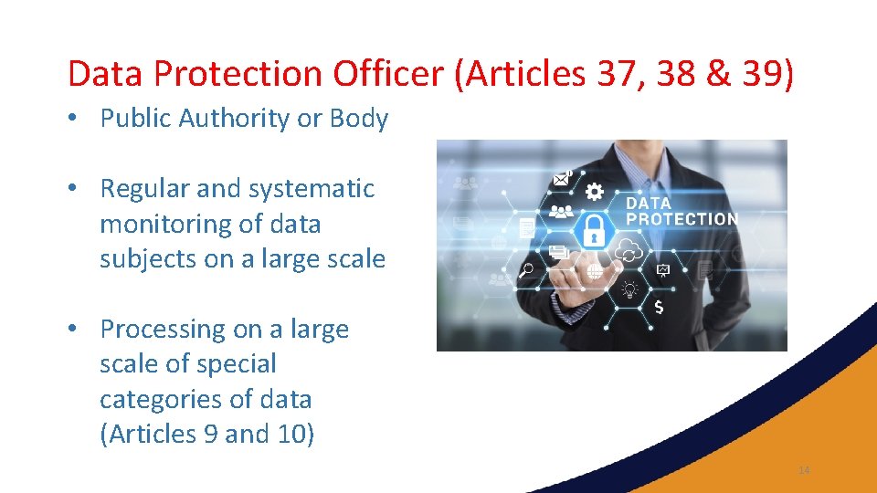 Data Protection Officer (Articles 37, 38 & 39) • Public Authority or Body •