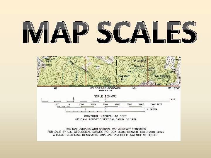 MAP SCALES 