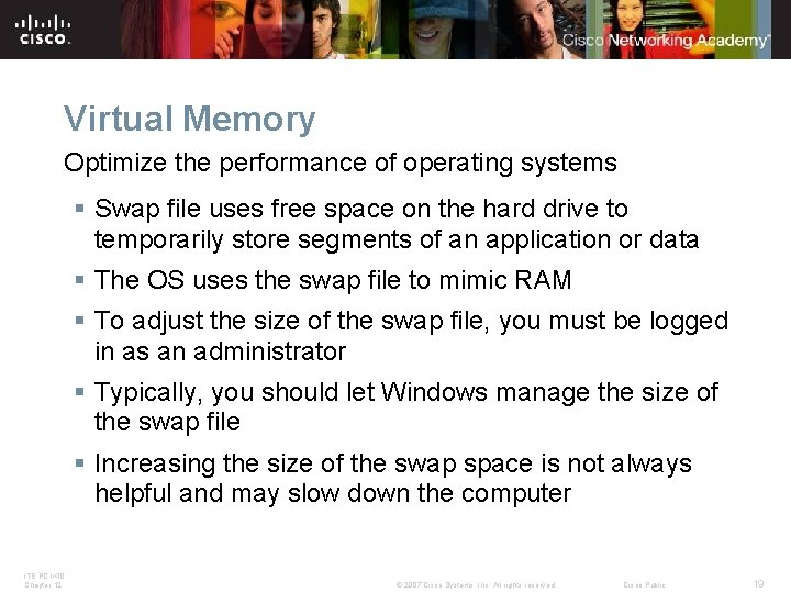 Virtual Memory Optimize the performance of operating systems § Swap file uses free space Virtual Memory Optimize the performance of operating systems § Swap file uses free space