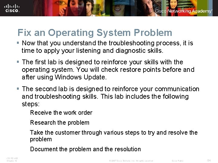 Fix an Operating System Problem § Now that you understand the troubleshooting process, it Fix an Operating System Problem § Now that you understand the troubleshooting process, it