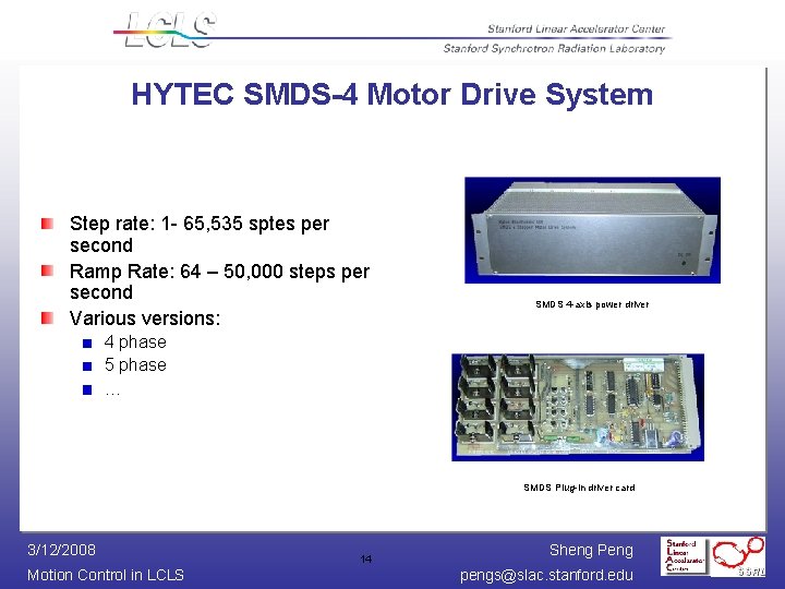 HYTEC SMDS-4 Motor Drive System Step rate: 1 - 65, 535 sptes per second