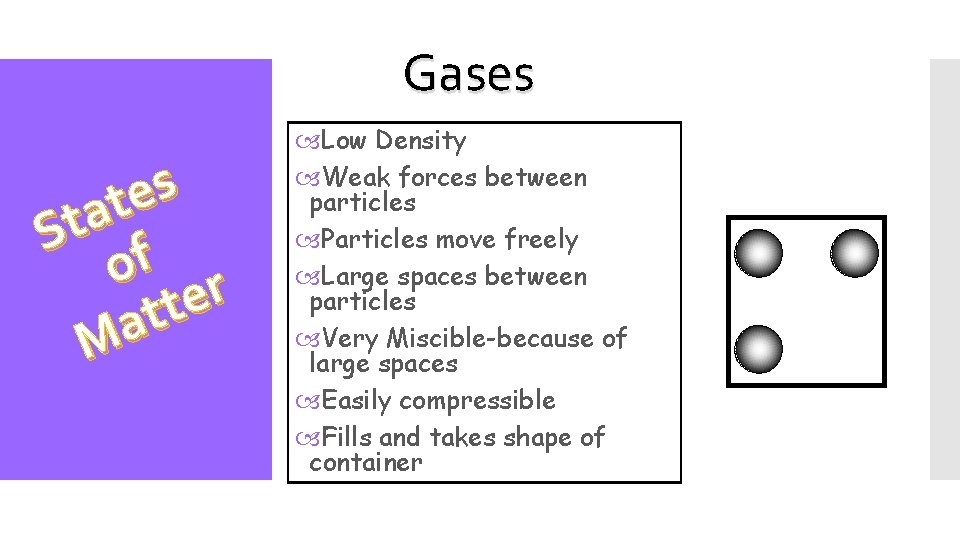 Gases s e t a St f o r e t t a M