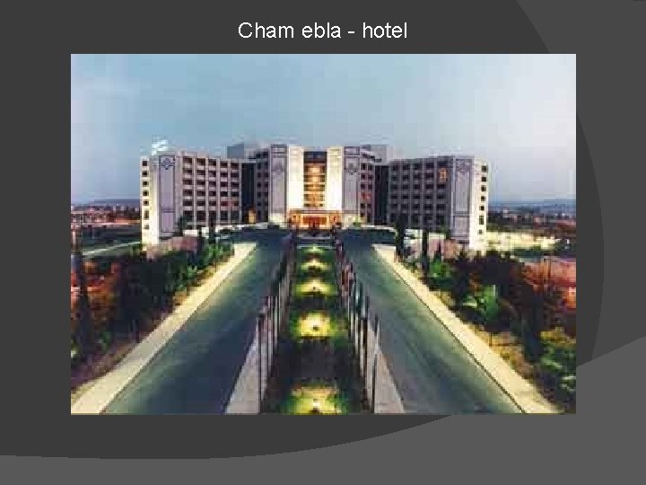 Cham ebla - hotel 