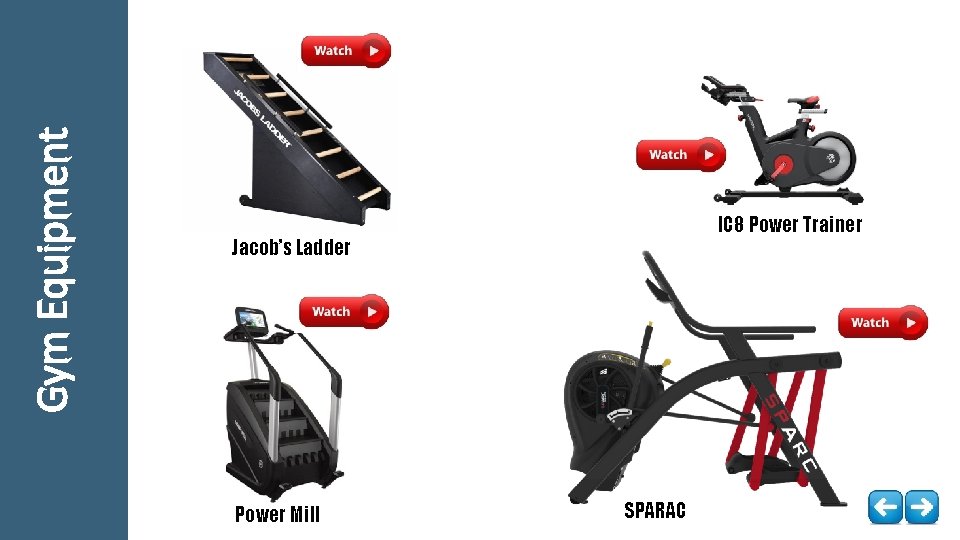 Gym Equipment IC 8 Power Trainer Jacob’s Ladder Power Mill SPARAC 