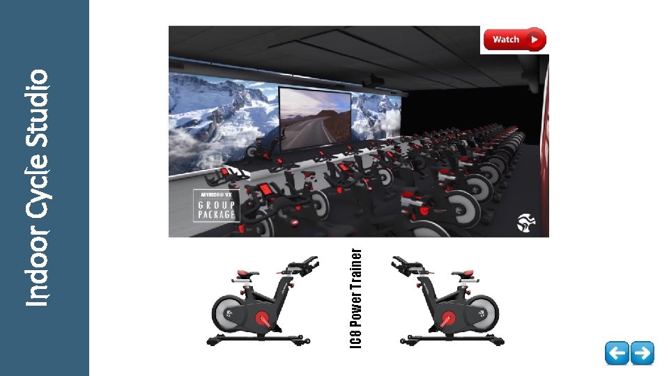 IC 8 Power Trainer Indoor Cycle Studio 
