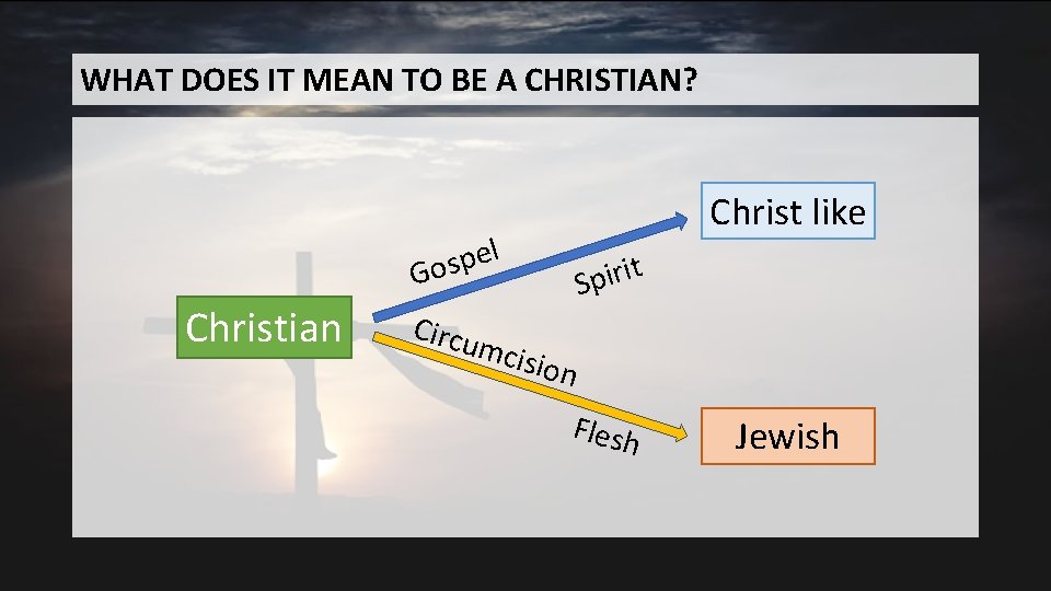 WHAT DOES IT MEAN TO BE A CHRISTIAN? Christ like l e p s WHAT DOES IT MEAN TO BE A CHRISTIAN? Christ like l e p s