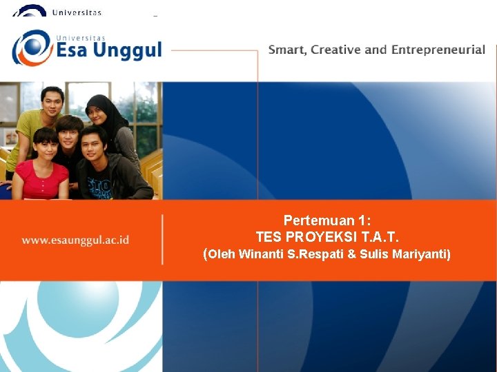 Pertemuan 1: TES PROYEKSI T. A. T. (Oleh Winanti S. Respati & Sulis Mariyanti)