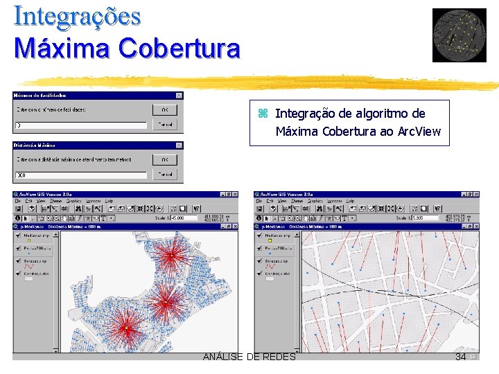 Integrações Máxima Cobertura z Integração de algoritmo de Máxima Cobertura ao Arc. View ANÁLISE