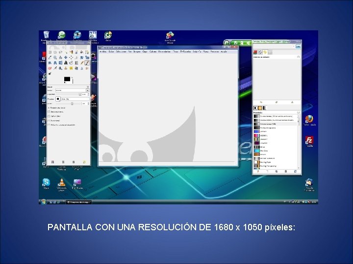 PANTALLA CON UNA RESOLUCIÓN DE 1680 x 1050 píxeles: 