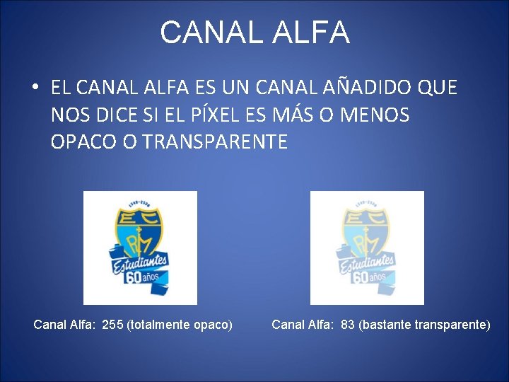 CANAL ALFA • EL CANAL ALFA ES UN CANAL AÑADIDO QUE NOS DICE SI