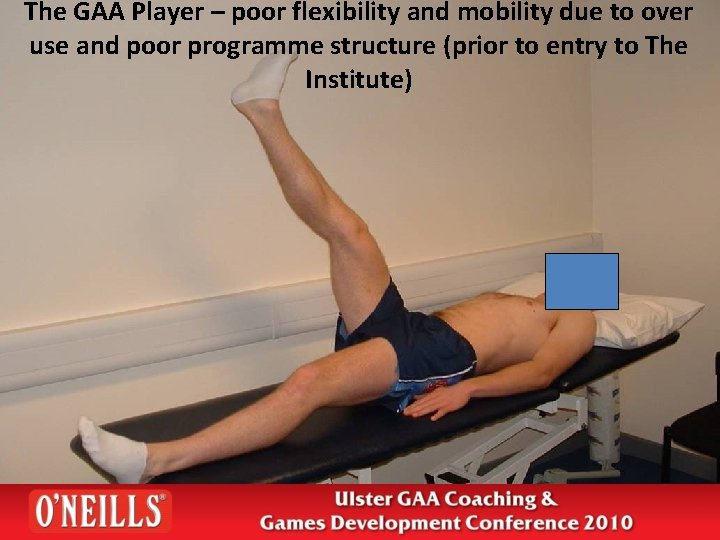 The GAA Player – poor flexibility and mobility due to over use and poor