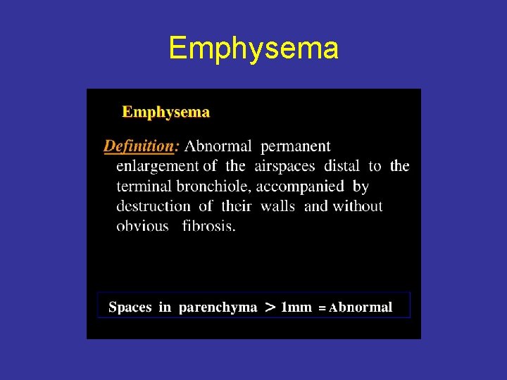 Emphysema 