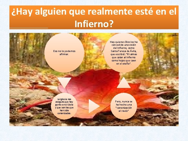 ¿Hay alguien que realmente esté en el Infierno? Eso no lo podemos afirmar. Hay ¿Hay alguien que realmente esté en el Infierno? Eso no lo podemos afirmar. Hay