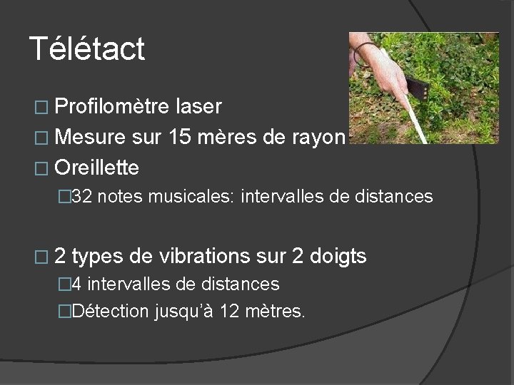 Télétact � Profilomètre laser � Mesure sur 15 mères de rayon � Oreillette �