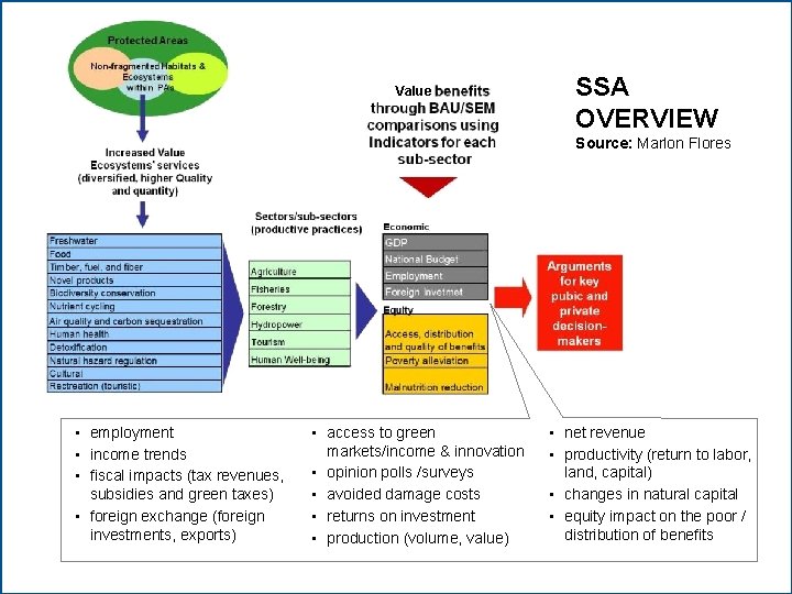 Value SSA OVERVIEW Source: Marlon Flores • employment • income trends • fiscal impacts