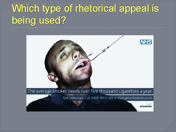 Which type of rhetorical appeal is being used? 