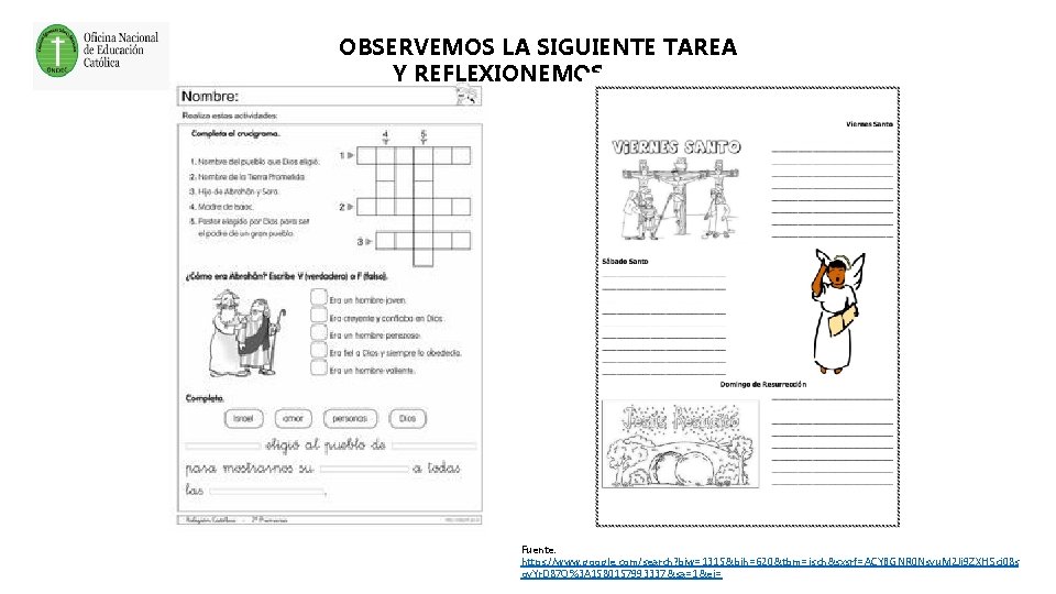 OBSERVEMOS LA SIGUIENTE TAREA Y REFLEXIONEMOS Fuente: https: //www. google. com/search? biw=1315&bih=620&tbm=isch&sxsrf=ACYBGNR 0 Nsyu.