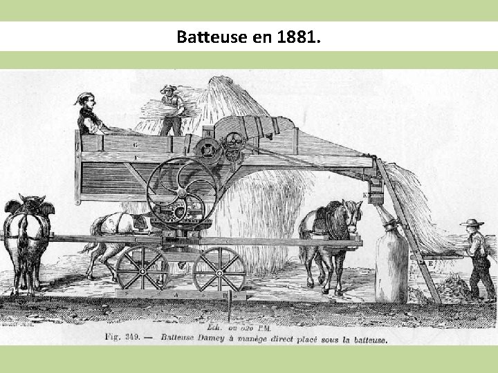 Batteuse en 1881. 