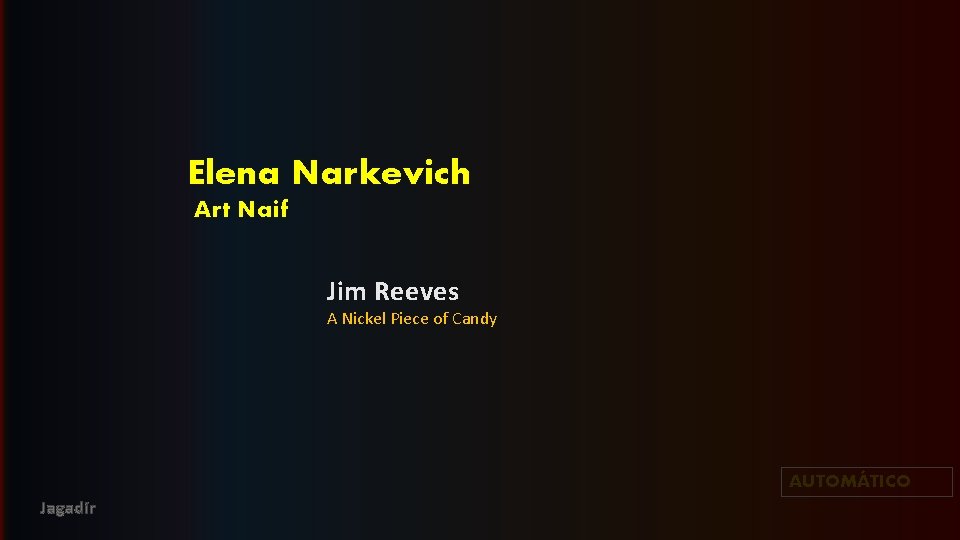Elena Narkevich Art Naif Jim Reeves A Nickel