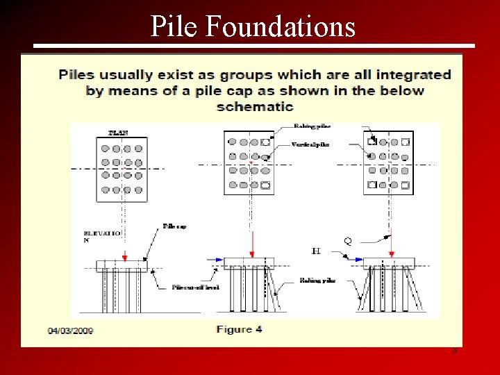 Pile Foundations. 8 