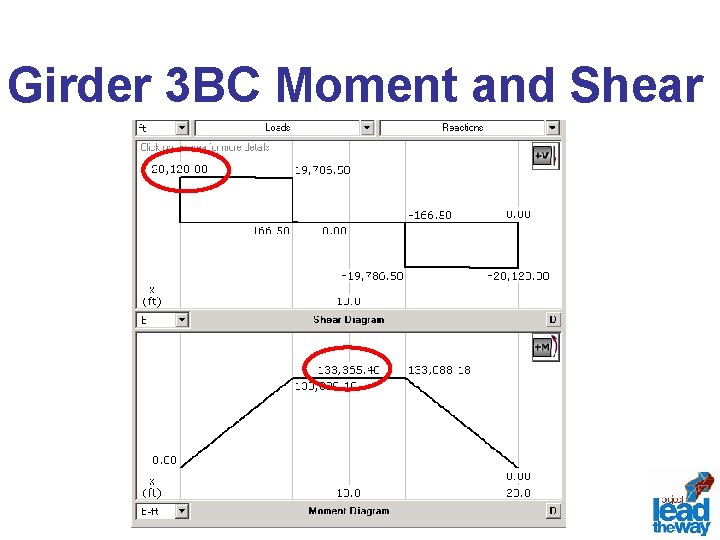 Girder 3 BC Moment and Shear 