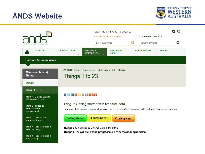 ANDS Website ANDS Website