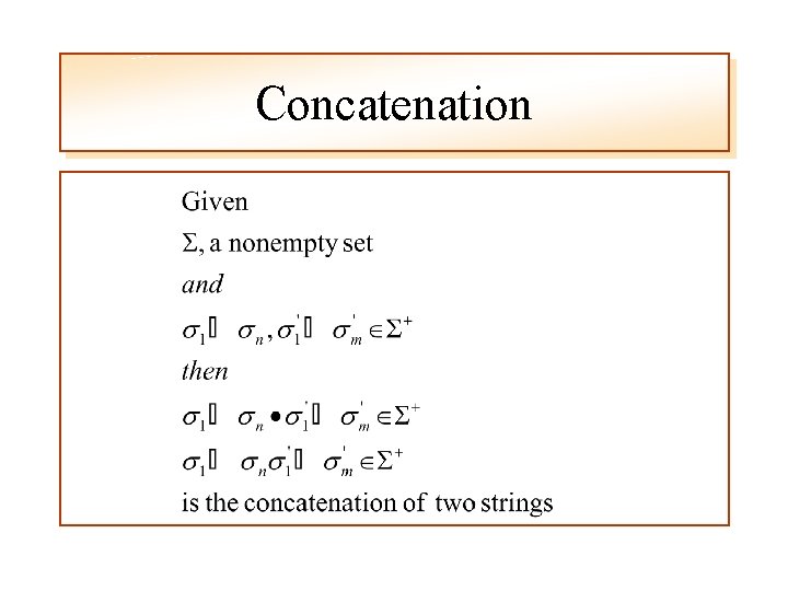 Concatenation 