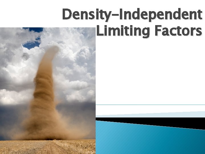 Density-Independent Limiting Factors 