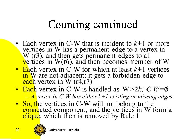 Counting continued • 85 