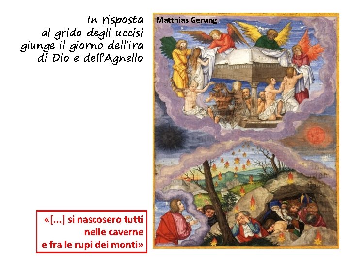 In risposta al grido degli uccisi giunge il giorno dell’ira di Dio e dell’Agnello