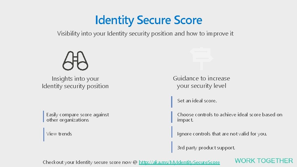 Identity Secure Score Visibility into your Identity security position and how to improve it