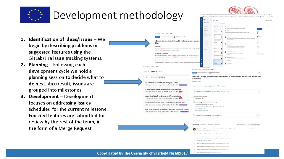 Development methodology 1. Identification of ideas/issues – We begin by describing problems or suggested