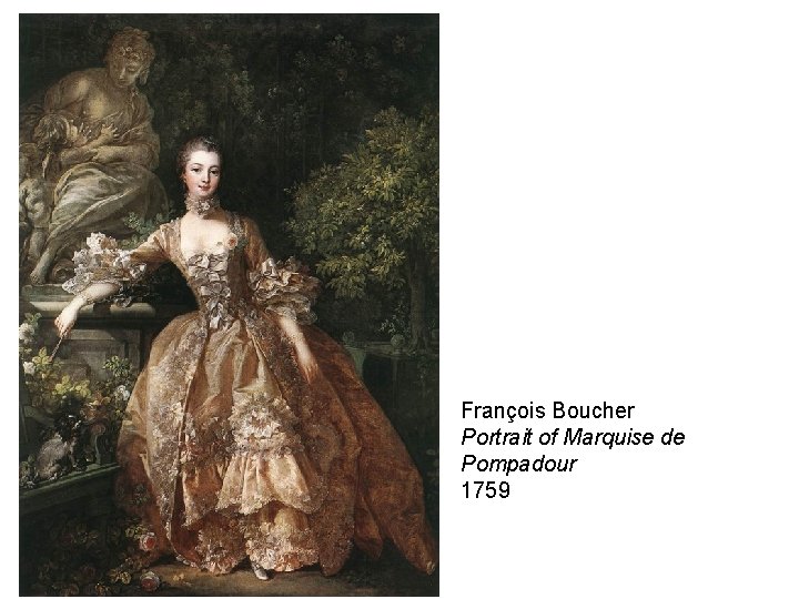 François Boucher Portrait of Marquise de Pompadour 1759 