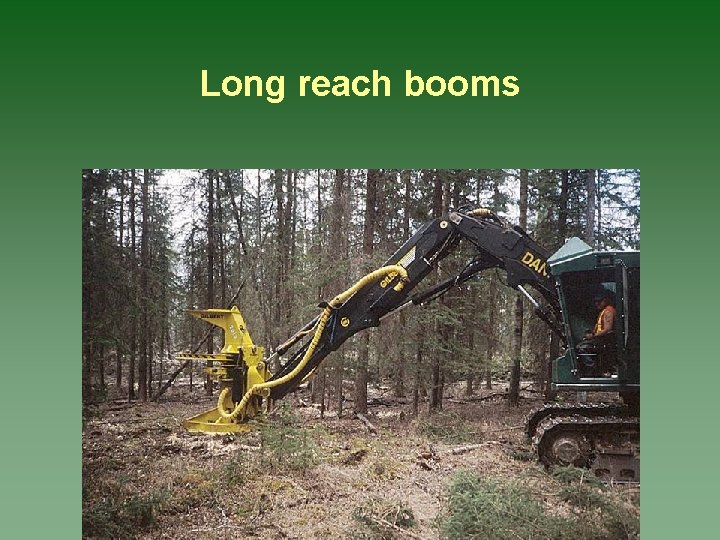 Long reach booms 