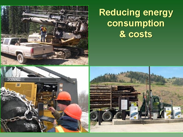 Reducing energy consumption & costs 