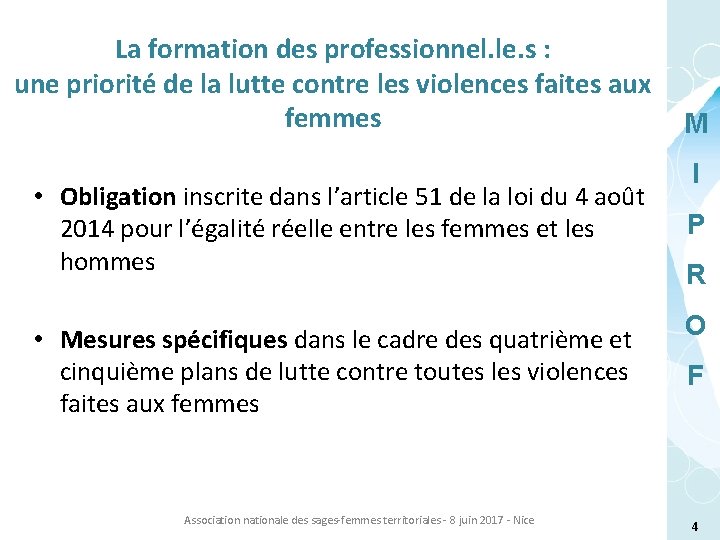 La formation des professionnel. le. s : une priorité de la lutte contre les