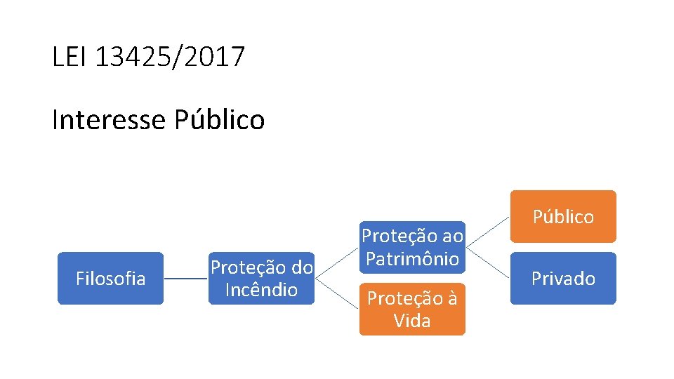 LEI 13425/2017 Interesse Público Filosofia Proteção do Incêndio Proteção ao Patrimônio Proteção à Vida