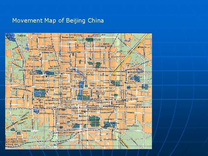 Movement Map of Beijing China 