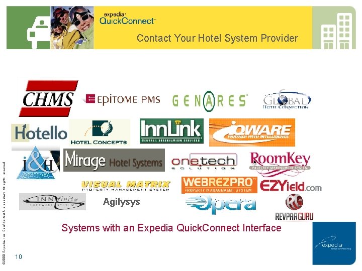 © 2008 Expedia, Inc. Confidential & proprietary. All rights reserved. Contact Your Hotel System