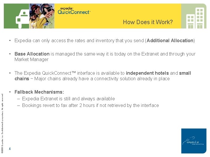 How Does it Work? • Expedia can only access the rates and inventory that