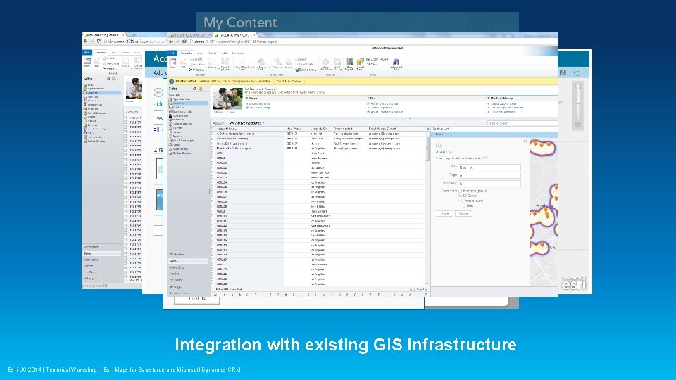 Integration with existing GIS Infrastructure Esri UC 2014 | Technical Workshop | Esri Maps