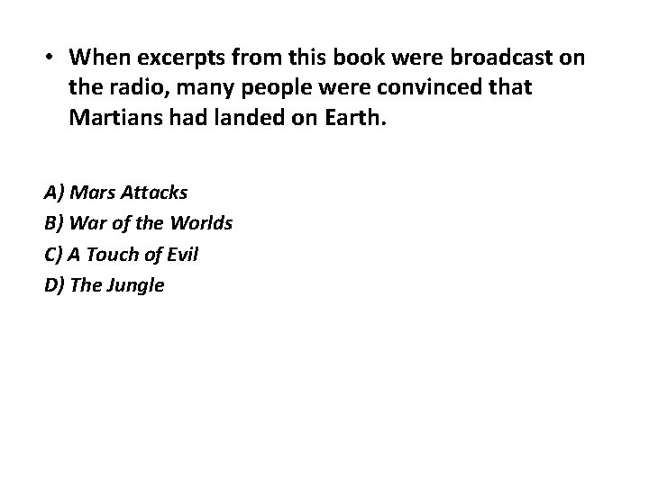  • When excerpts from this book were broadcast on the radio, many people