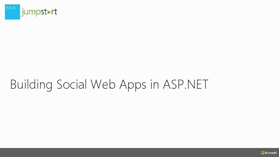 Building Social Web Apps in ASP. NET 