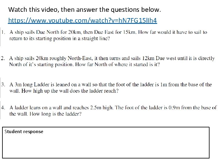 Watch this video, then answer the questions below. https: //www. youtube. com/watch? v=h. N